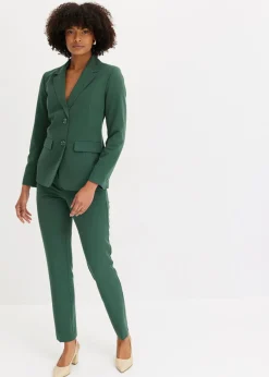 bonprix bonprix Blazers|Pantalones>Traje de pantalón (2 piezas) verde sombra