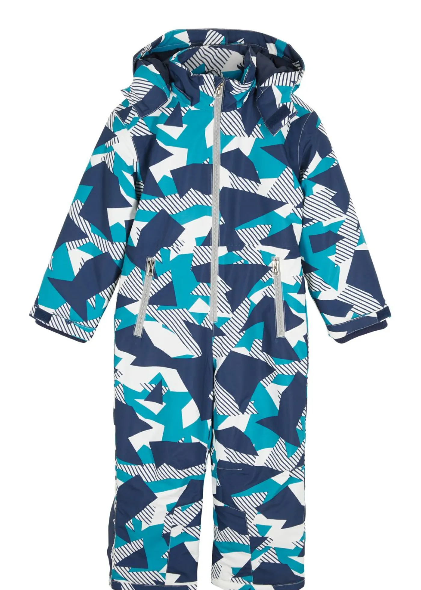 bonprix bonprix Ropa 2 A 9 Años·Vaqueros Y Pantalones|Ropa 2 A 9 Años·Prendas Exteriores Y Outdoor>Traje para la nieve impermeable con forro cálido y capucha desmontable turquesa oscuro/azul marino/blanco