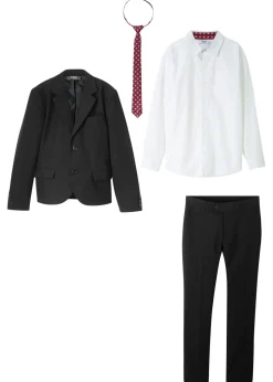 Niños bonprix bonprix Traje (4 piezas) con camisa y corbata