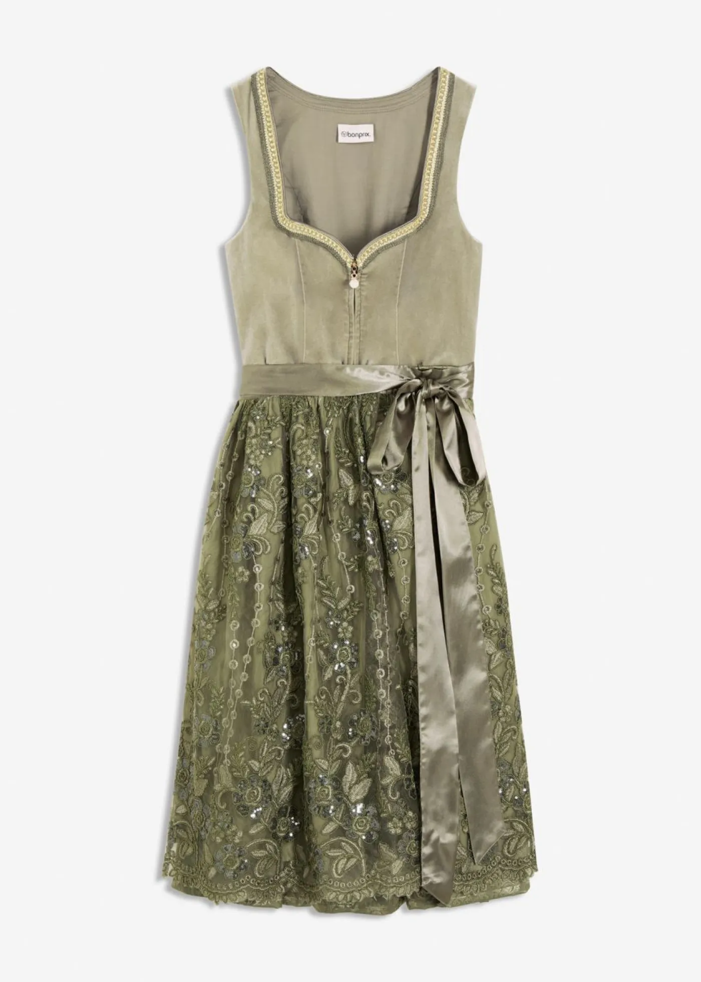 Mujer bonprix bonprix Traje tirolés y delantal (2 piezas)