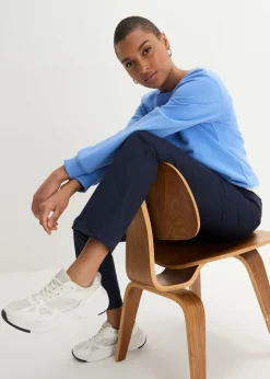 Mujer bonprix bonprix Treggings de sarga de mezcla de algodón elástica