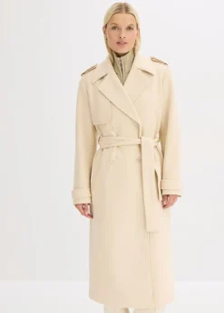 Mujer bonprix bonprix Trenca con aspecto de lana