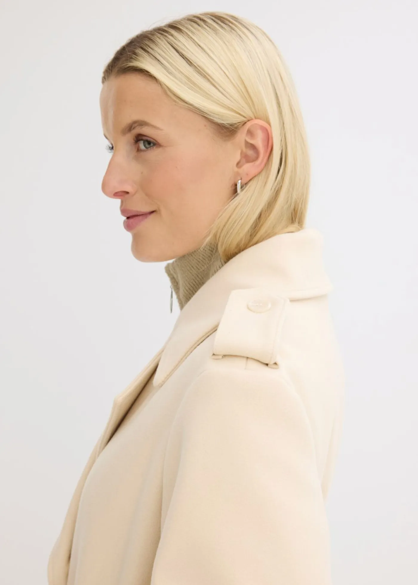 Mujer bonprix bonprix Trenca con aspecto de lana