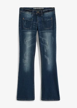 bonprix bonprix Vaqueros>Vaquero bootcut con efecto descolorido azul noche denim