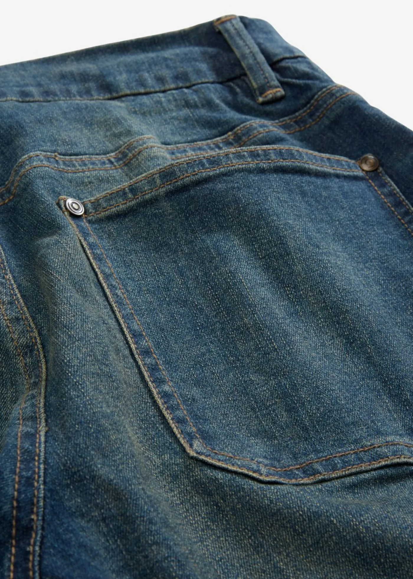 bonprix bonprix Vaqueros>Vaqueros acampanados de talle medio Azul oscuro denim