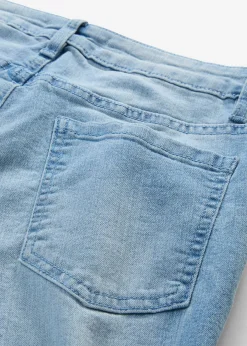 bonprix bonprix Vaqueros|Tallas Pequeñas>Vaqueros acampanados, mid waist, elásticos azul claro denim