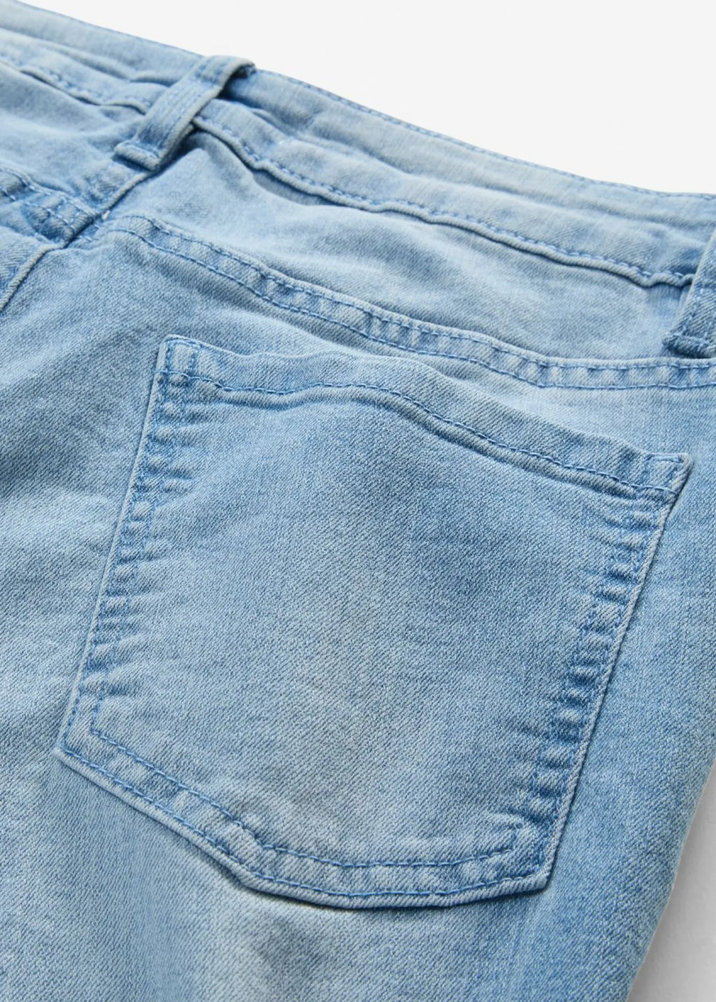 bonprix bonprix Vaqueros|Tallas Pequeñas>Vaqueros acampanados, mid waist, elásticos azul claro denim