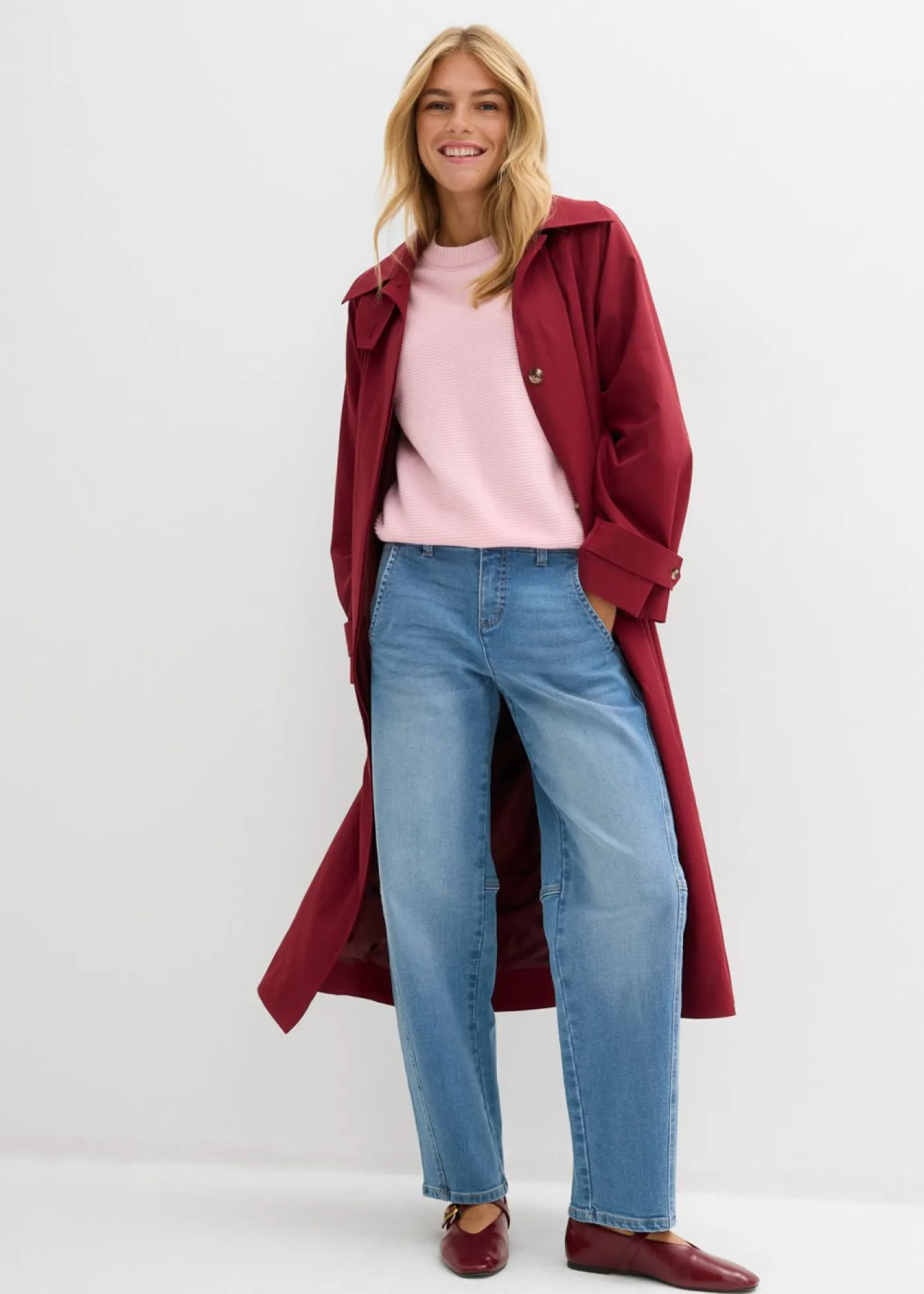 Mujer bonprix bonprix Vaqueros barrel, mid waist