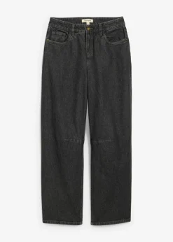 bonprix bonprix Vaqueros>Vaqueros barrel, mid waist denim gris oscuro usado