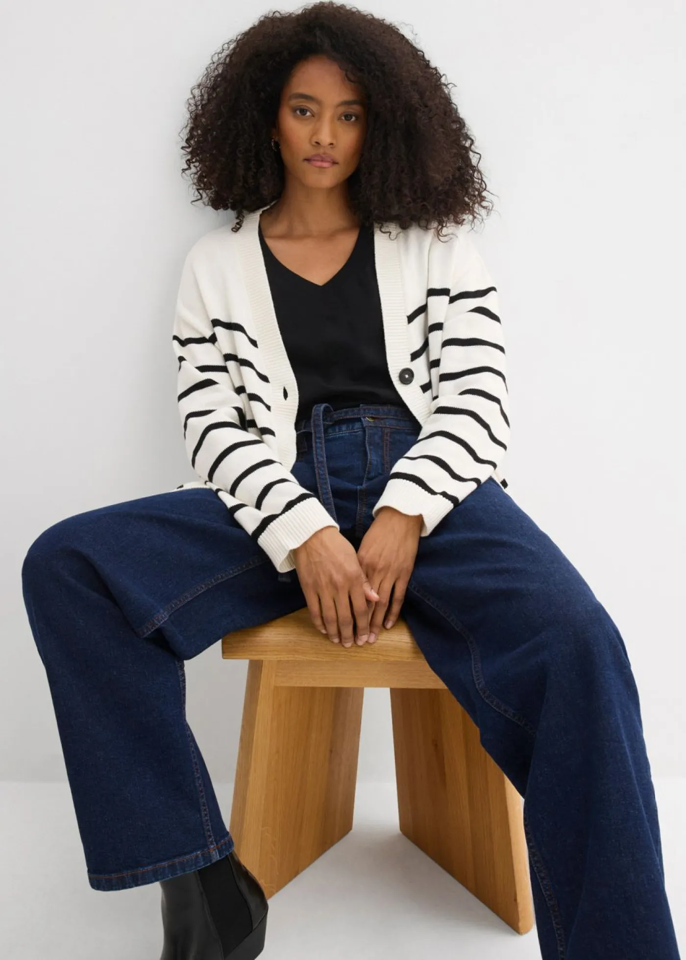 Mujer bonprix bonprix Vaqueros barrel, mid waist