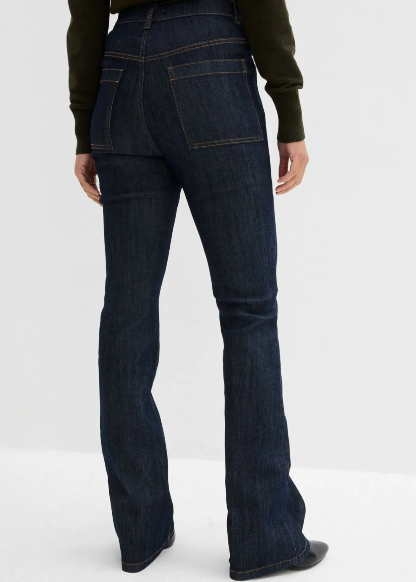 Mujer bonprix bonprix Vaqueros bootcut, high waist, cintura cómoda