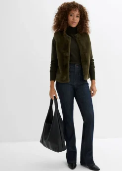 Mujer bonprix bonprix Vaqueros bootcut, high waist, cintura cómoda