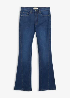 bonprix bonprix Vaqueros>Vaqueros bootcut, high waist azul oscuro denim usado
