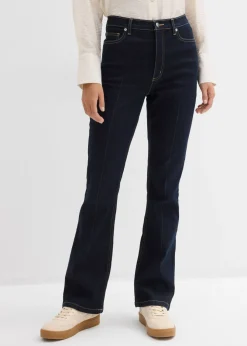 bonprix bonprix Vaqueros>Vaqueros bootcut, high waist azul oscuro denim usado
