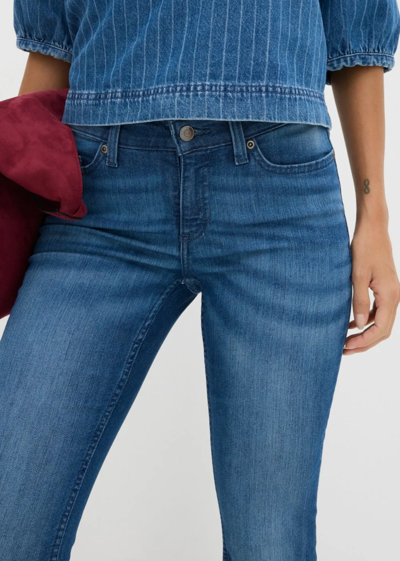 Mujer bonprix bonprix Vaqueros bootcut mid waist, elásticos