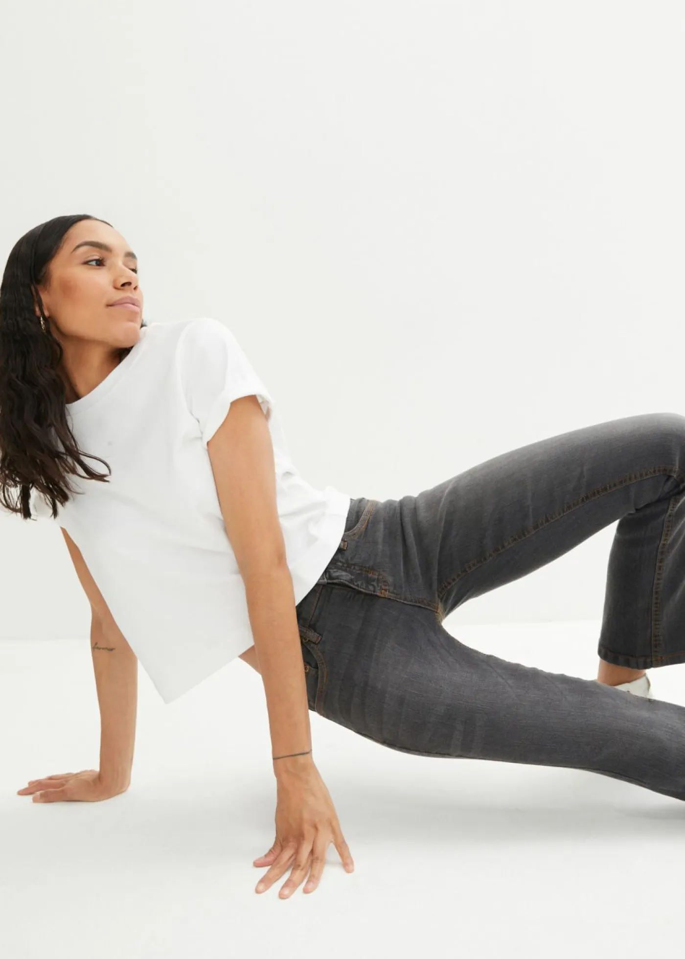 Mujer bonprix bonprix Vaqueros bootcut mid waist, elásticos