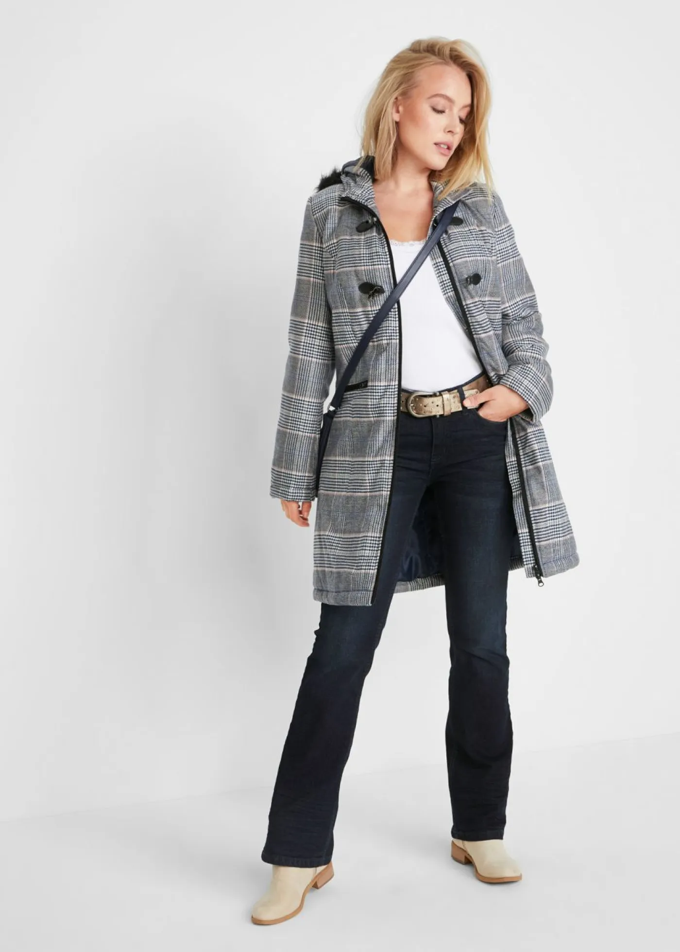 Mujer bonprix bonprix Vaqueros bootcut mid waist, elásticos