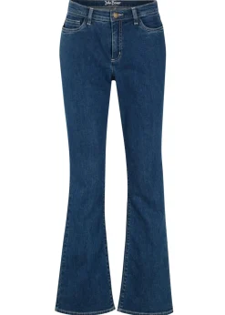 bonprix bonprix Vaqueros>Vaqueros bootcut, mid waist, de algodón orgánico Azul
