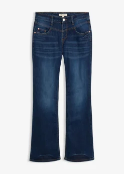 bonprix bonprix Vaqueros>Vaqueros bootcut mid waist, elásticos Azul piedra usado
