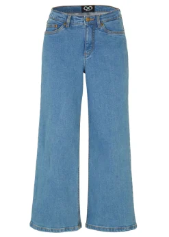 bonprix bonprix Vaqueros>Vaqueros capri anchos Essential Azul piedra