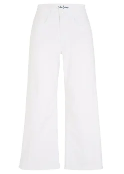 bonprix bonprix Vaqueros>Vaqueros capri de corte ancho Sarga blanca