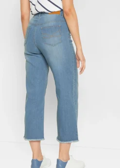 Mujer bonprix bonprix Vaqueros capri de corte ancho