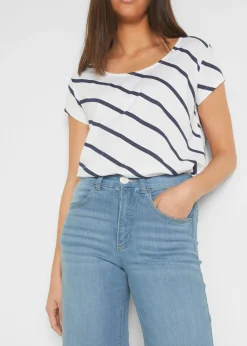 Mujer bonprix bonprix Vaqueros capri de corte ancho