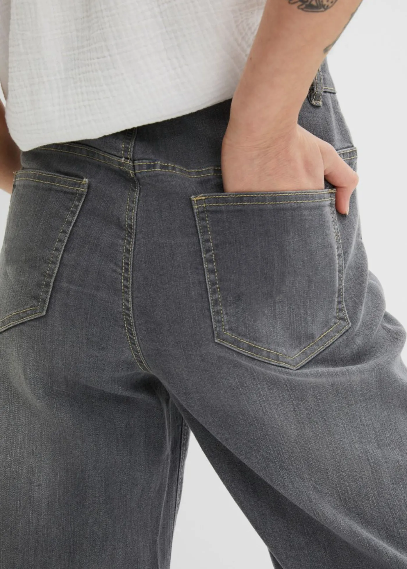 Mujer bonprix bonprix Vaqueros capri de corte ancho