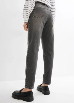 Mujer bonprix bonprix Vaqueros capri de talle alto con corte mom