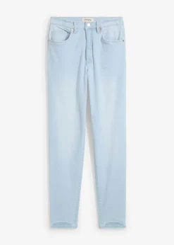 Mujer bonprix bonprix Vaqueros capri de talle alto con corte mom