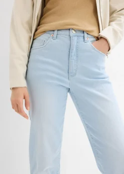 Mujer bonprix bonprix Vaqueros capri de talle alto con corte mom