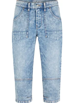 bonprix bonprix Vaqueros>Vaqueros capri elásticos Azul claro