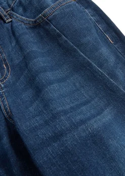 bonprix bonprix Vaqueros>Vaqueros capri slim fit ultrasuaves Azul oscuro