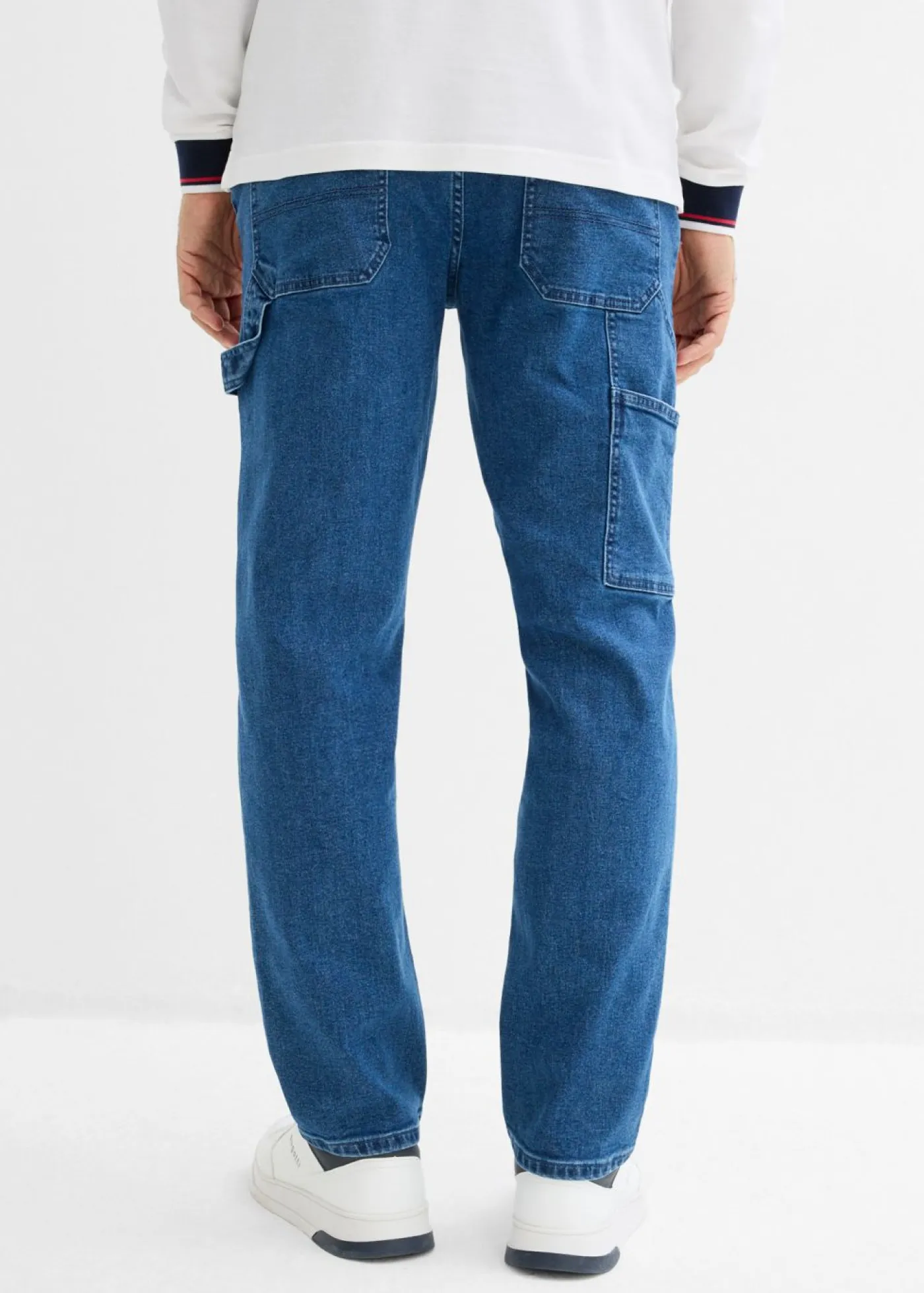 Hombre bonprix bonprix Vaqueros carpenter, relaxed fit, con cintura elástica, straight