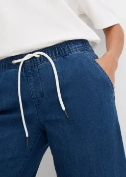 Mujer bonprix bonprix Vaqueros con pernera ancha, mid waist, elásticos