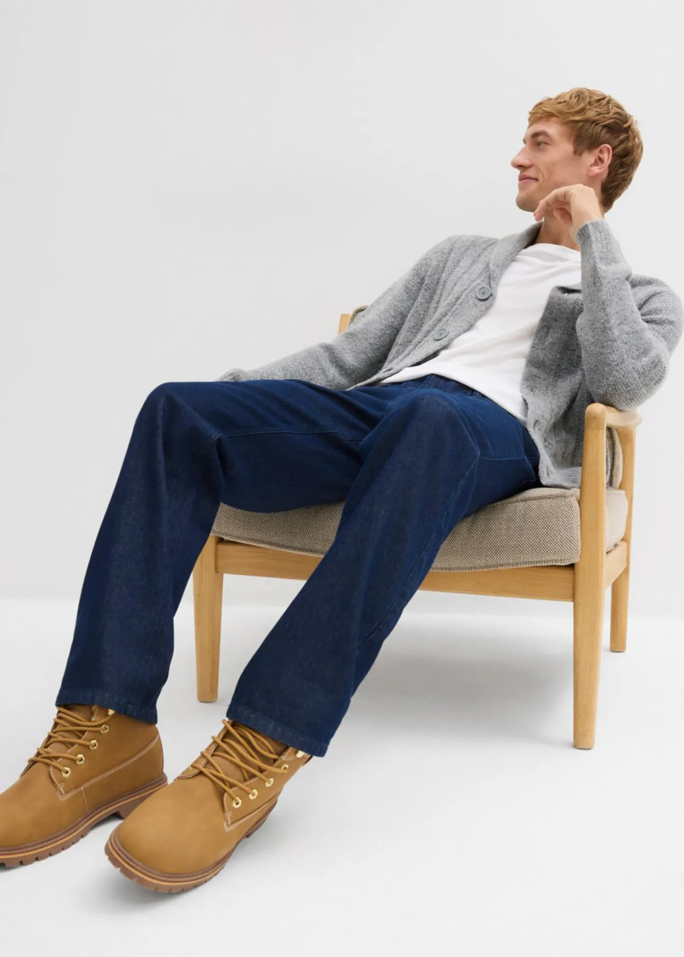 Hombre bonprix bonprix Vaqueros de algodón orgánico puro reciclable con corte relaxed fit, straight