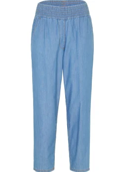 Mujer bonprix bonprix Vaqueros de algodón orgánico con talle alto y corte mom