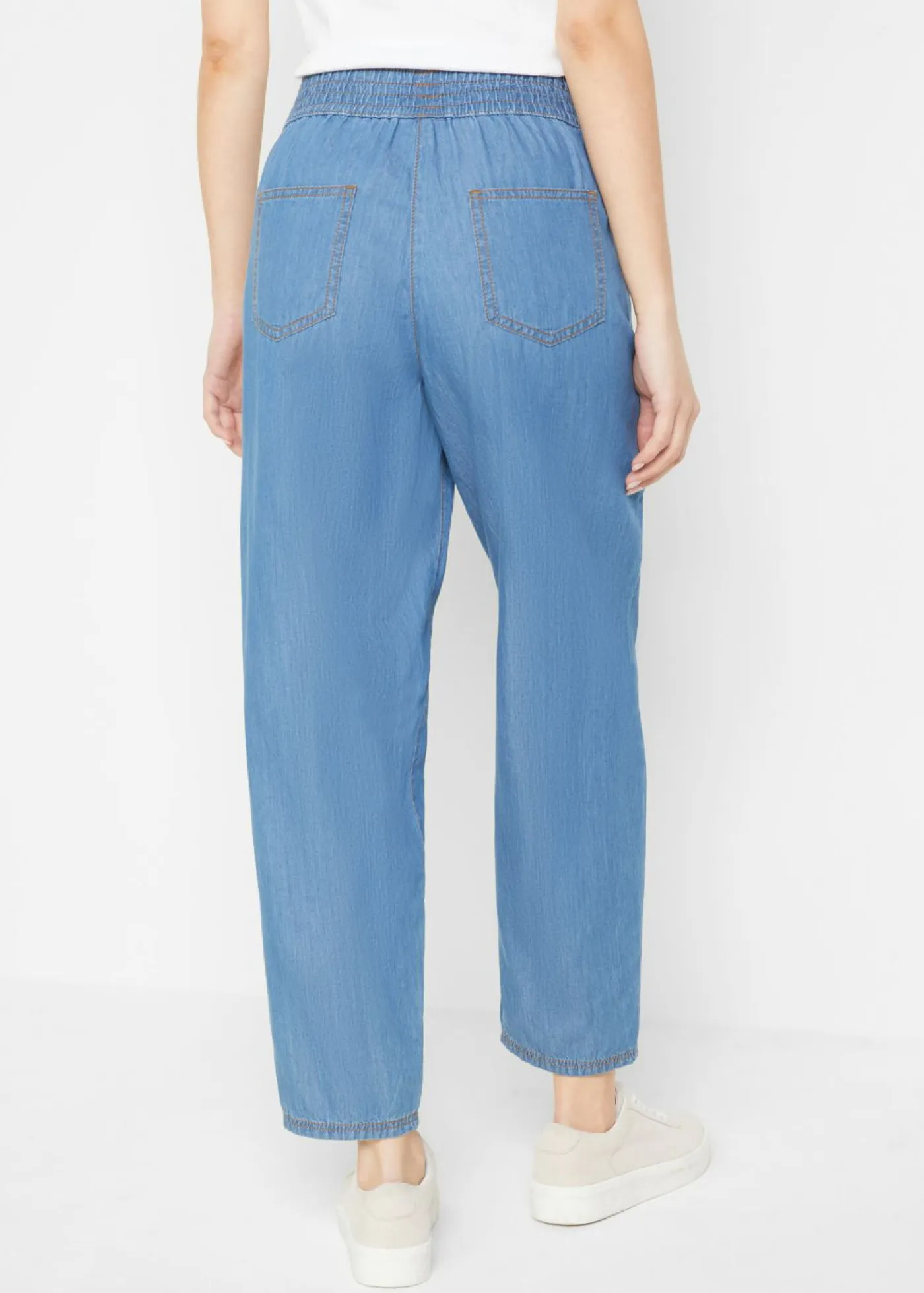 Mujer bonprix bonprix Vaqueros de algodón orgánico con talle alto y corte mom