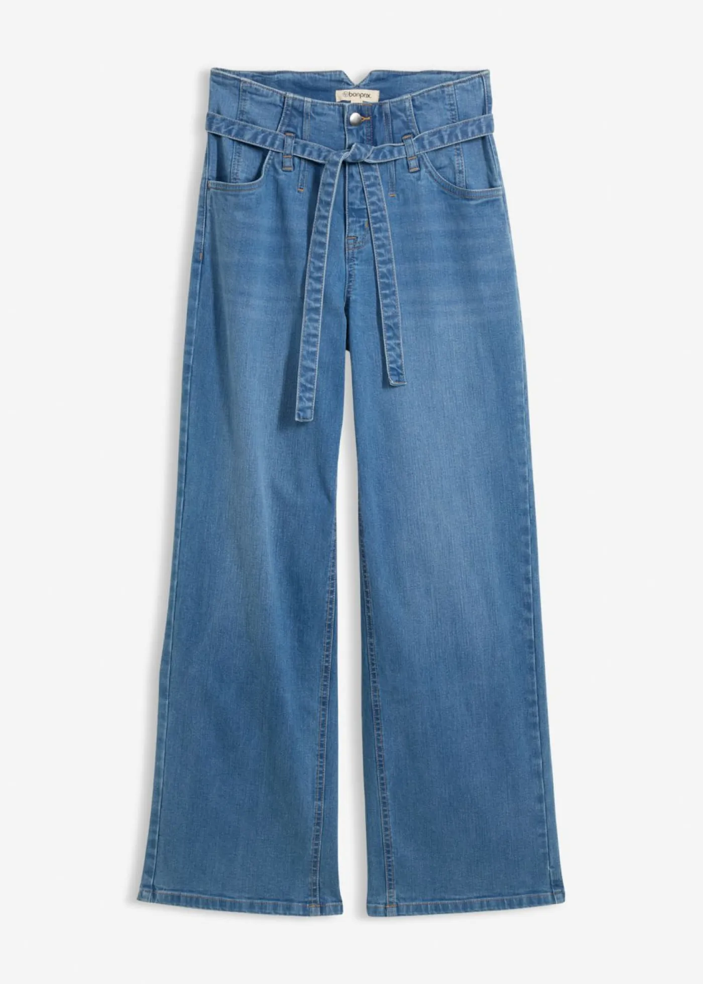 Mujer bonprix bonprix Vaqueros de algodón orgánico con perneras recta y talle alto