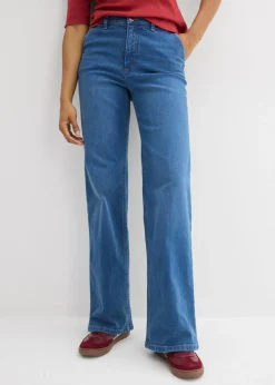 Mujer bonprix bonprix Vaqueros de algodón orgánico con perneras recta y talle alto