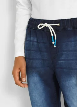 Niños bonprix bonprix Vaqueros de chándal sin cierre, regular fit, straight