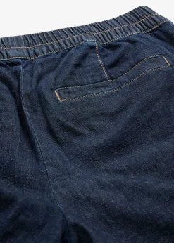 bonprix bonprix Vaqueros>Vaqueros de corte barrel con talle medio y cintura cómoda Azul oscuro denim