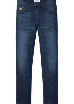 bonprix bonprix Vaqueros>Vaqueros de corte clásico con entrepierna reforzada y perneras tapered denim oscuro