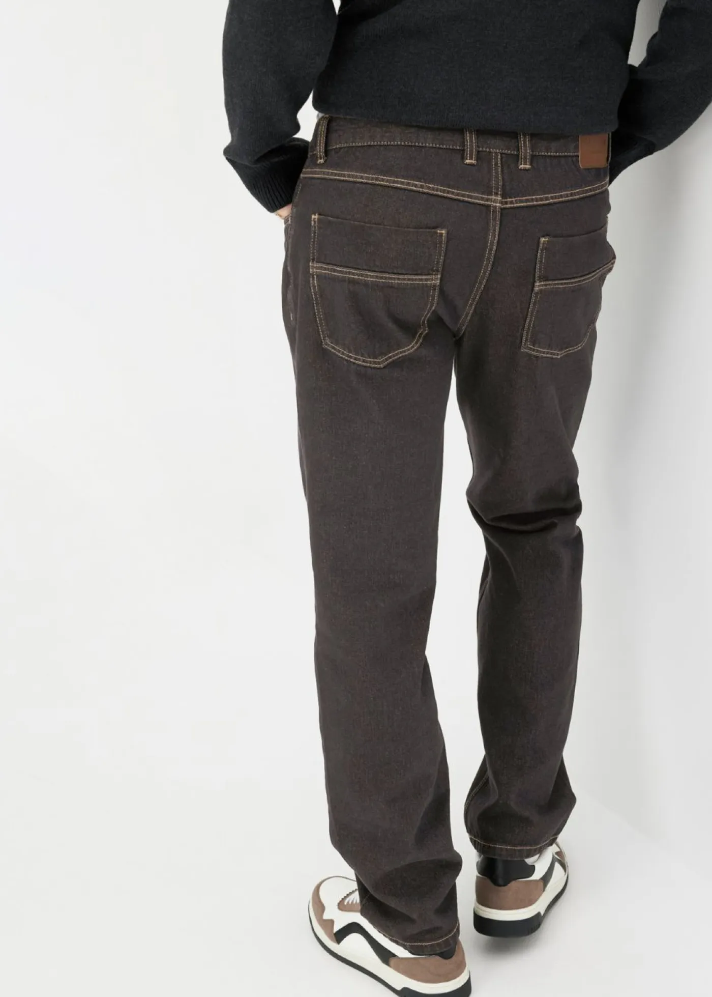 bonprix bonprix Básicos En Rebajas|Vaqueros>Vaqueros de corte regular y recto Marrón oscuro