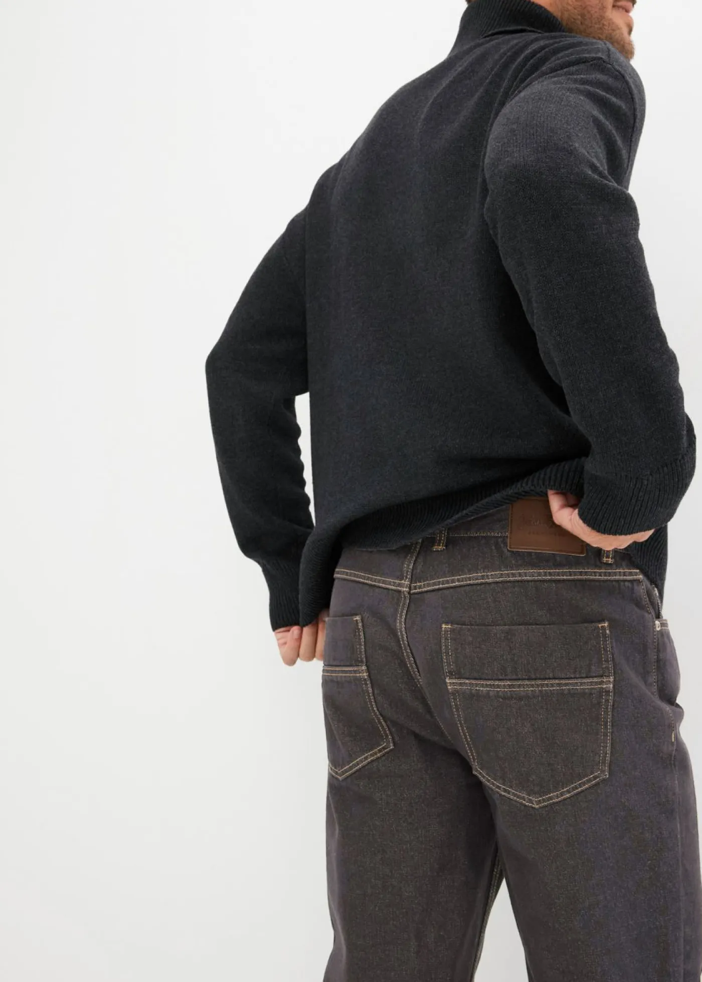 bonprix bonprix Básicos En Rebajas|Vaqueros>Vaqueros de corte regular y recto Marrón oscuro