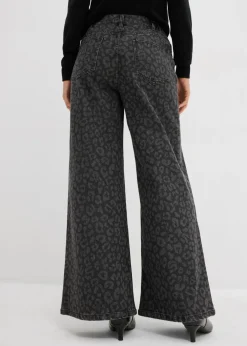 Mujer bonprix bonprix Vaqueros de pernera ancha, mid waist