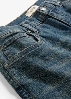 bonprix bonprix Vaqueros|Tallas Pequeñas>Vaqueros de pernera ancha, high waist Denim desgastado