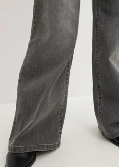 Mujer bonprix bonprix Vaqueros de pernera ancha, mid waist, elástico
