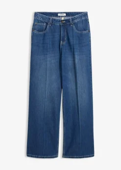 Mujer bonprix bonprix Vaqueros de pernera ancha, mid waist