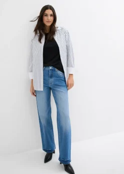 Mujer bonprix bonprix Vaqueros de pernera ancha, high waist